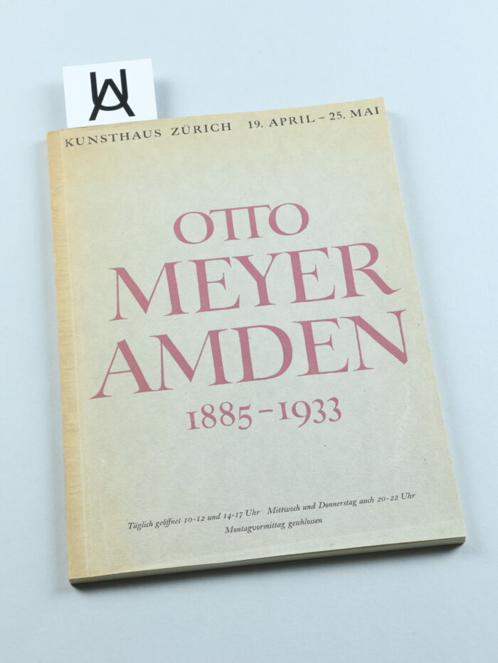 Otto Meyer Amden, 1885 - 1933