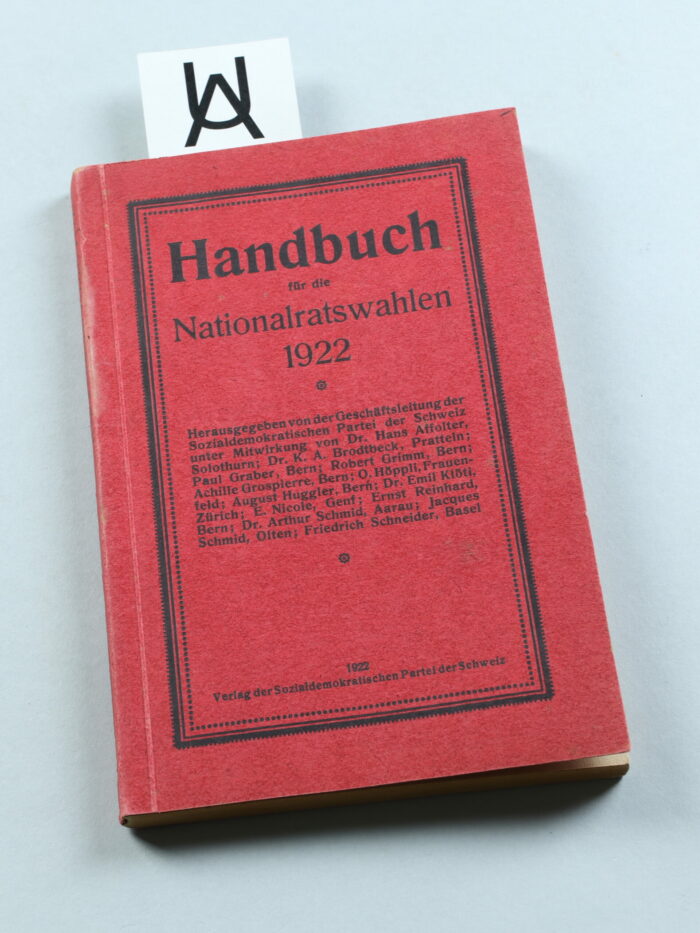 Handbuch für die Nationalratswahlen 1922