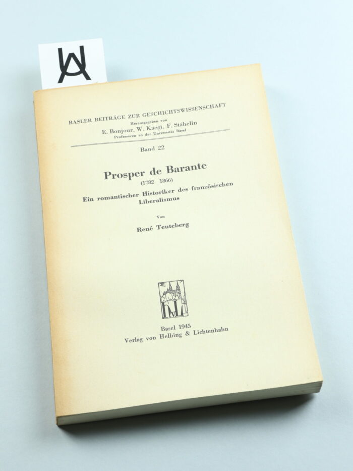 Prosper de Barante (1782 - 1866)