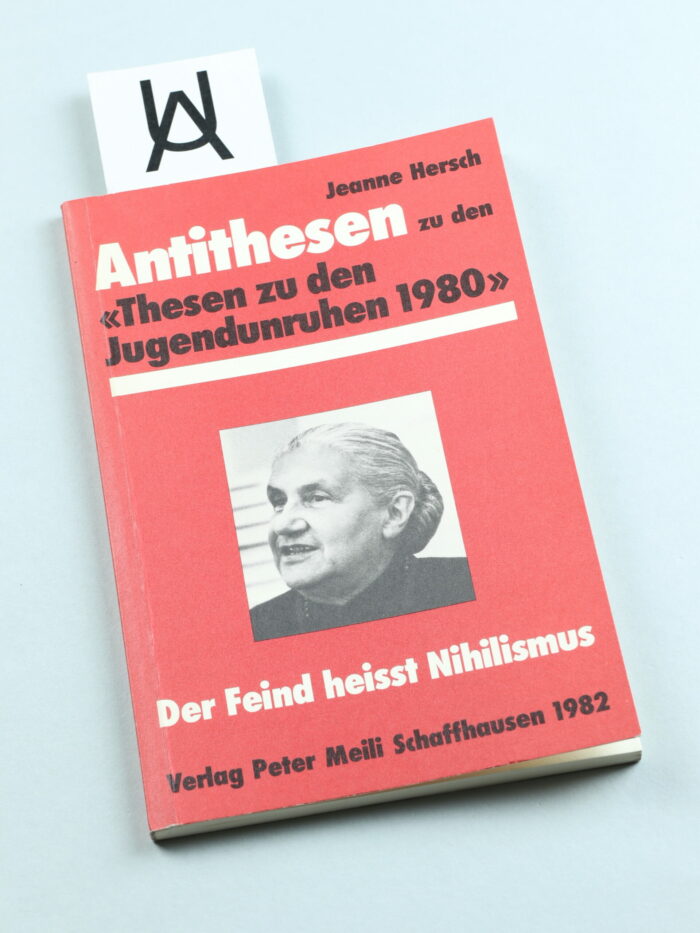 Antithesen zu den «Thesen zu den Jugendunruhen 1980» der Eidgenössischen Kommission für Jugendfragen