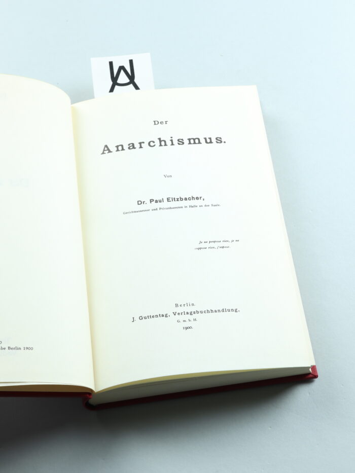 Der Anarchismus