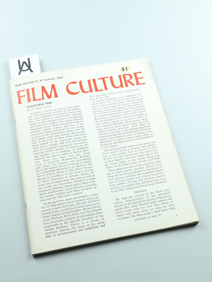 Film Culture, No. 47, Summer 1969