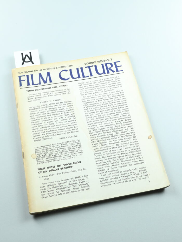 Film Culture, No. 48 - 49, Winter - Spring 1970 [- 1971]