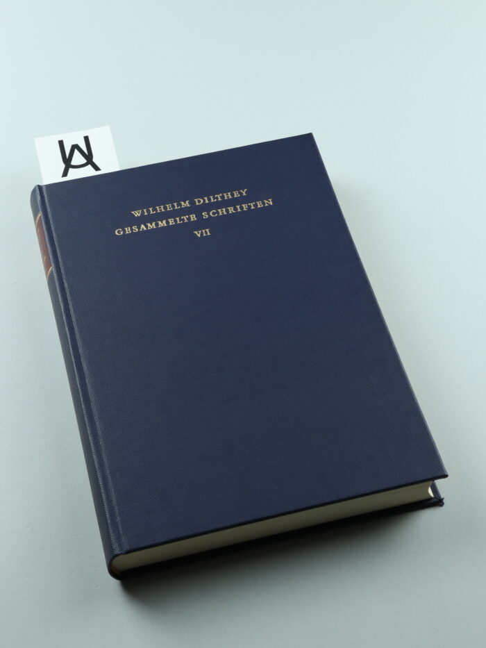 Der Aufbau der geschichtlichen Welt in den Geisteswissenschaften