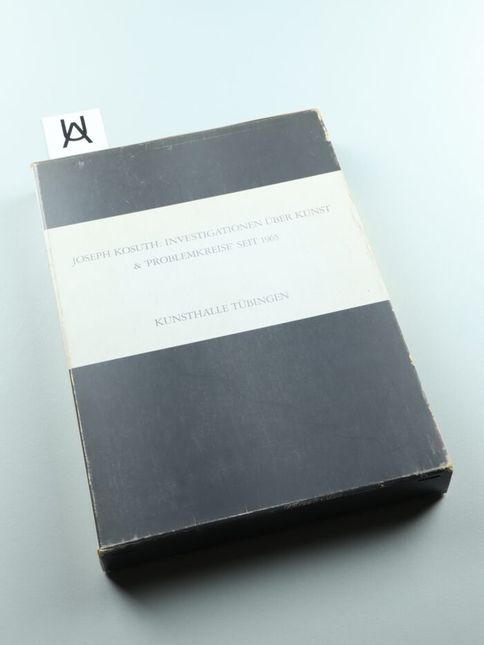 Investigationen über Kunst & «Problemkreise» seit 1965 [gemäss Schuber]