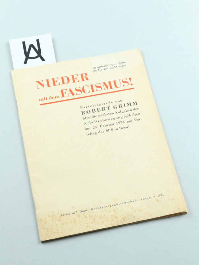 Nieder mit dem Fascismus!