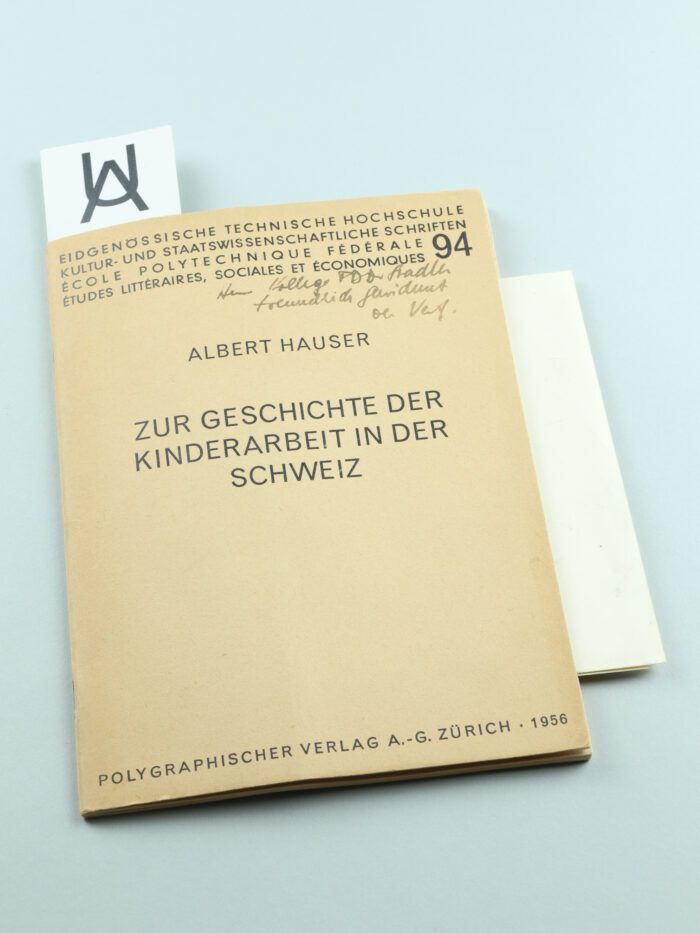 Zur Geschichte der Kinderarbeit in der Schweiz