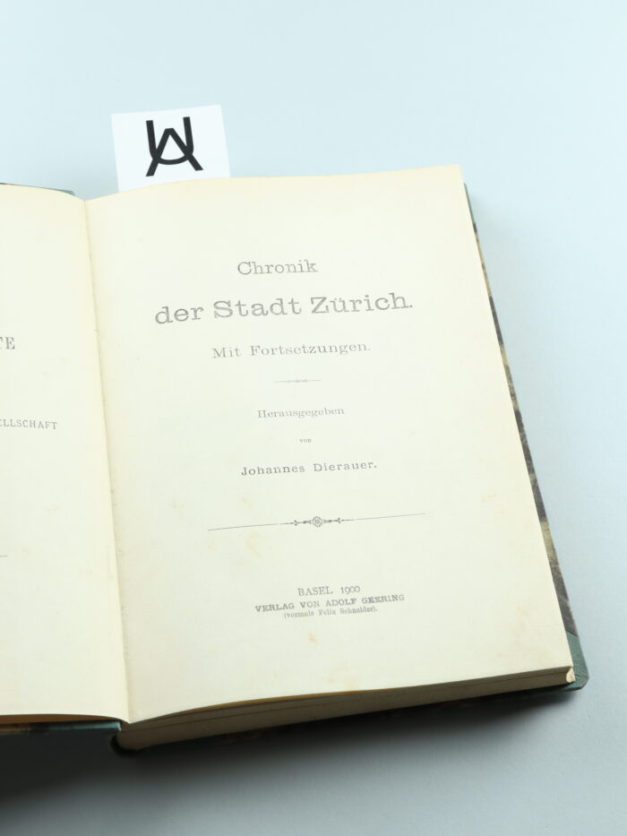 Chronik der Stadt Zürich