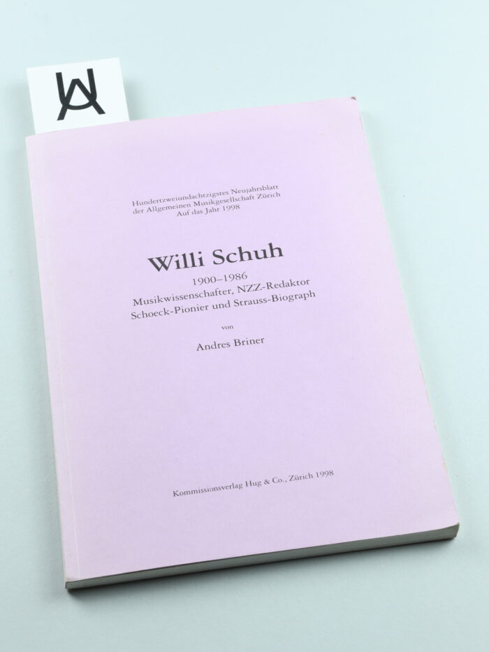 Willi Schuh, 1900 - 1986