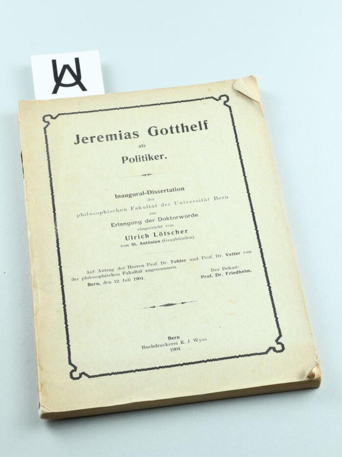 Jeremias Gotthelf als Politiker