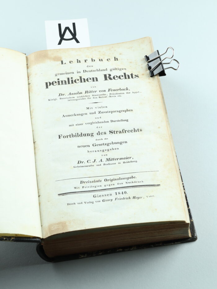 Lehrbuch des gemeinen in Deutschland gültigen peinlichen Rechts