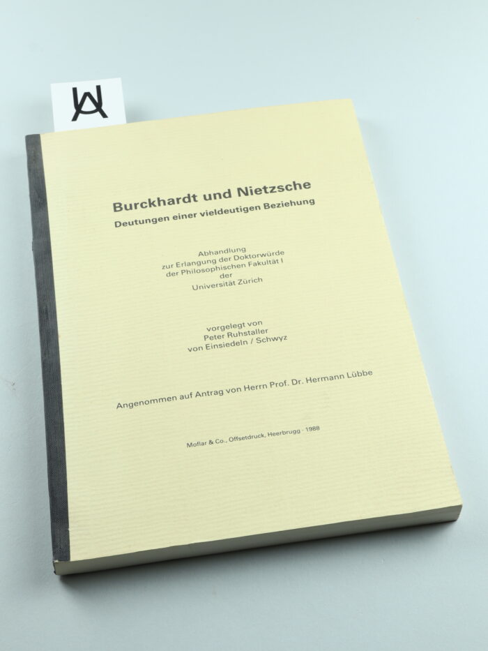 Burckhardt und Nietzsche