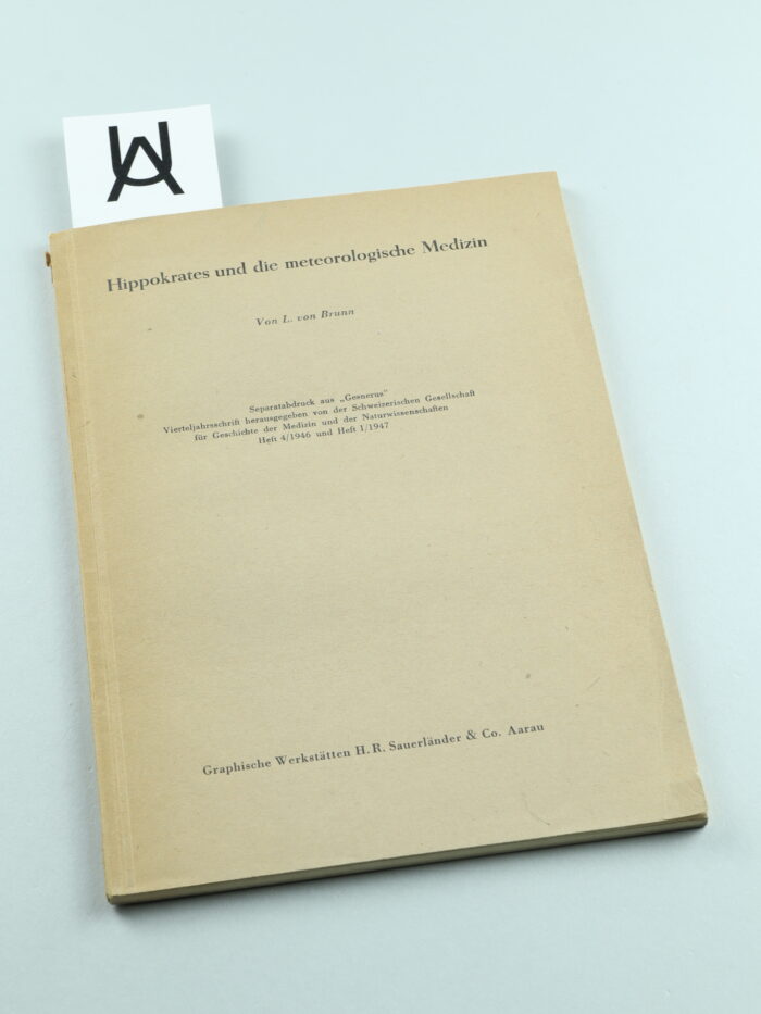 Hippokrates und die meteorologische Medizin
