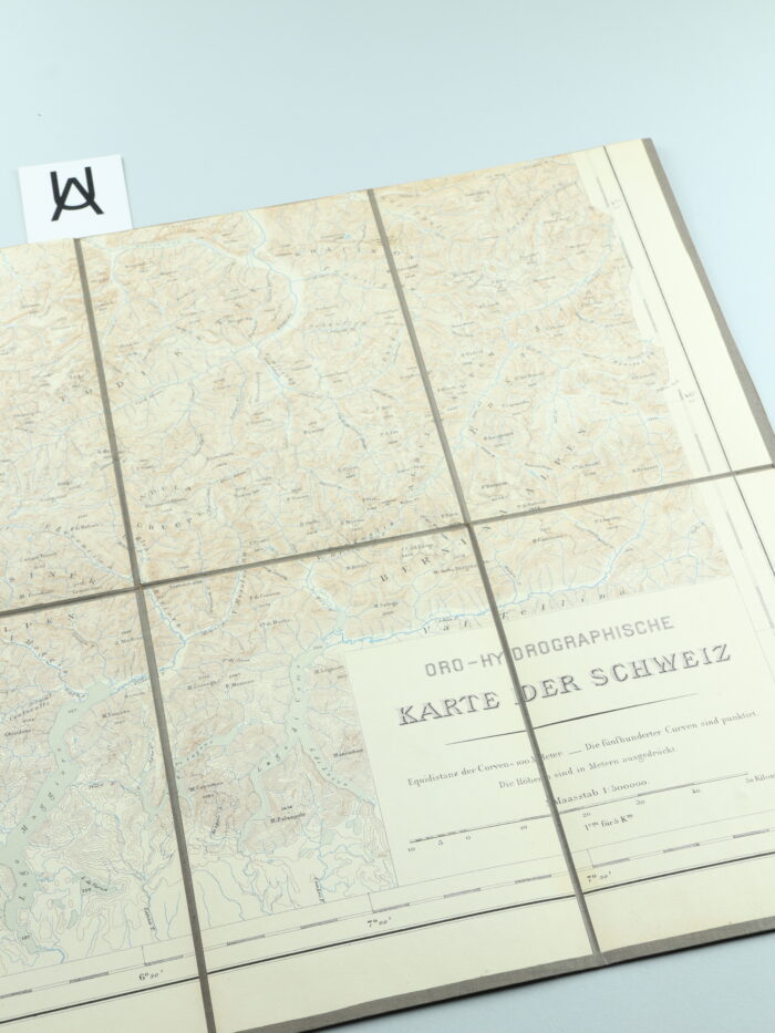 Oro-hydrographische Karte der Schweiz