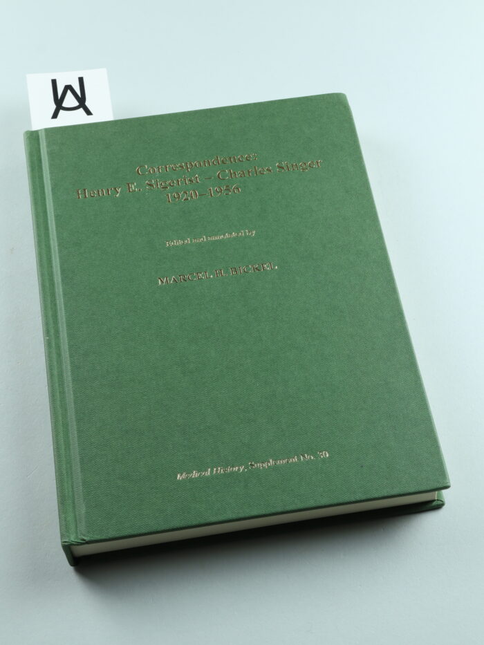 Correspondence: Henry E. Sigerist - Charles Singer, 1920 - 1956