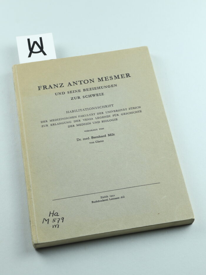 Franz Anton Mesmer und seine Beziehungen zur Schweiz