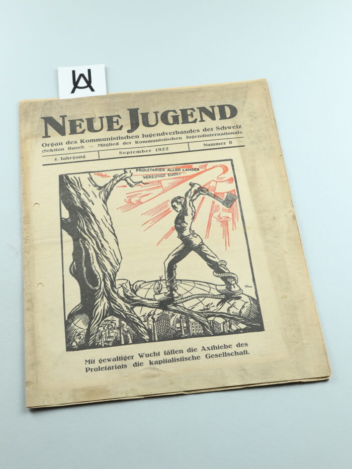 Neue Jugend, Organ des Kommunistischen Jugendverbandes der Schweiz (Sektion Basel), 4. Jahrgang, Nr. 8, September 1922