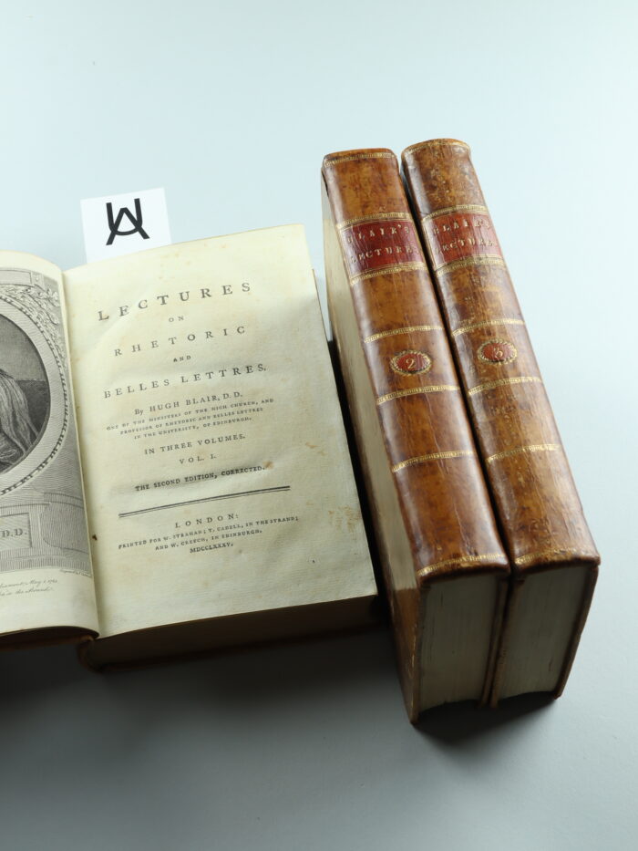 Lectures on Rhetoric and Belles Lettres